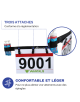 XTENS PORTE-DOSSARD - 3 points, 6 porte gel et reflective