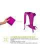 SkiBack Enfant - Porte ski pour enfant - Rose