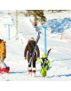 SkiBack Enfant - Porte ski pour enfant - Rose